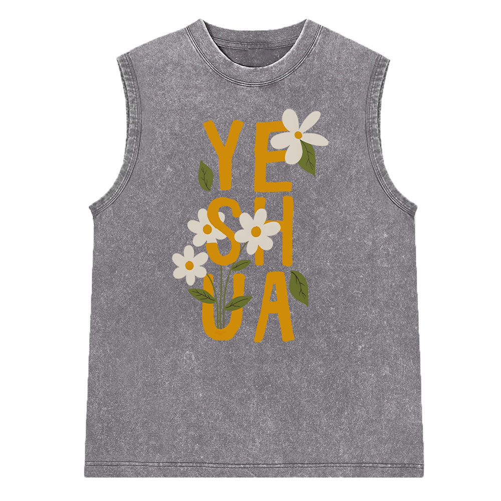 YESHUA Christian Washed Sleeveless Tee