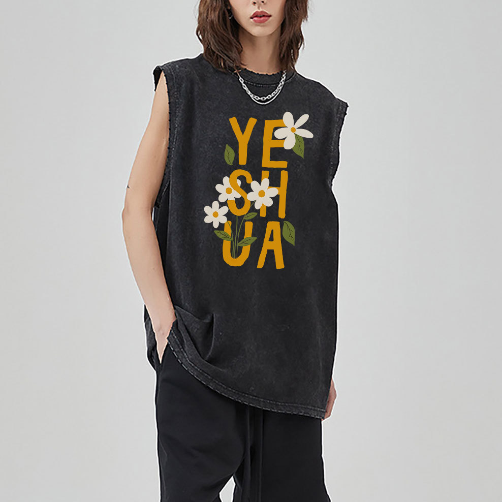 YESHUA Christian Washed Sleeveless Tee