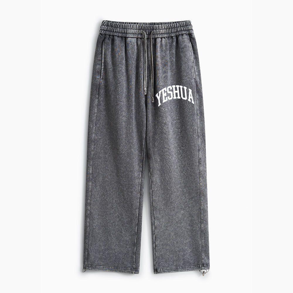 YESHUA Christian Washed Sweatpants