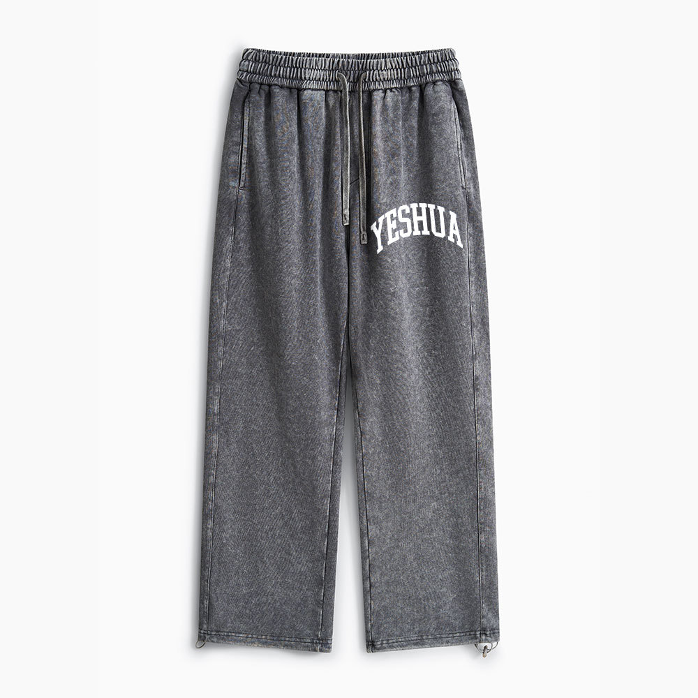 YESHUA Christian Washed Sweatpants