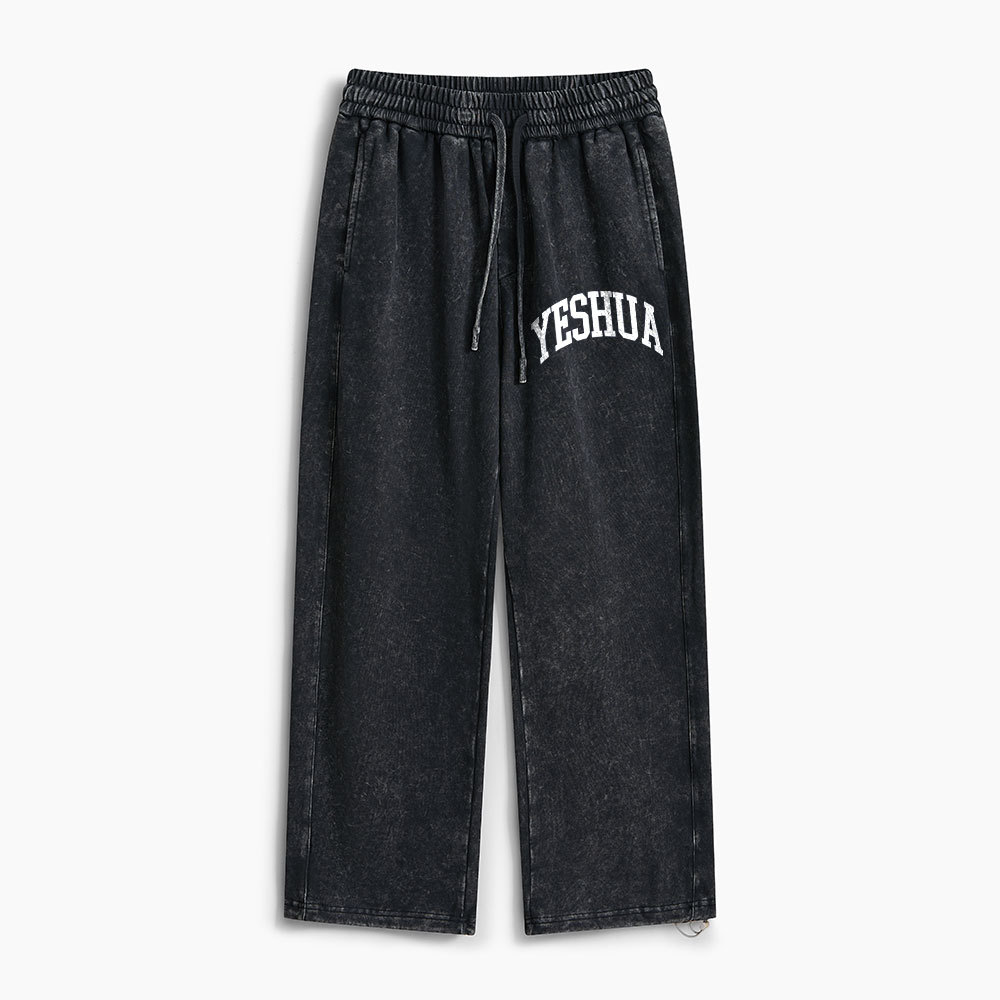 YESHUA Christian Washed Sweatpants