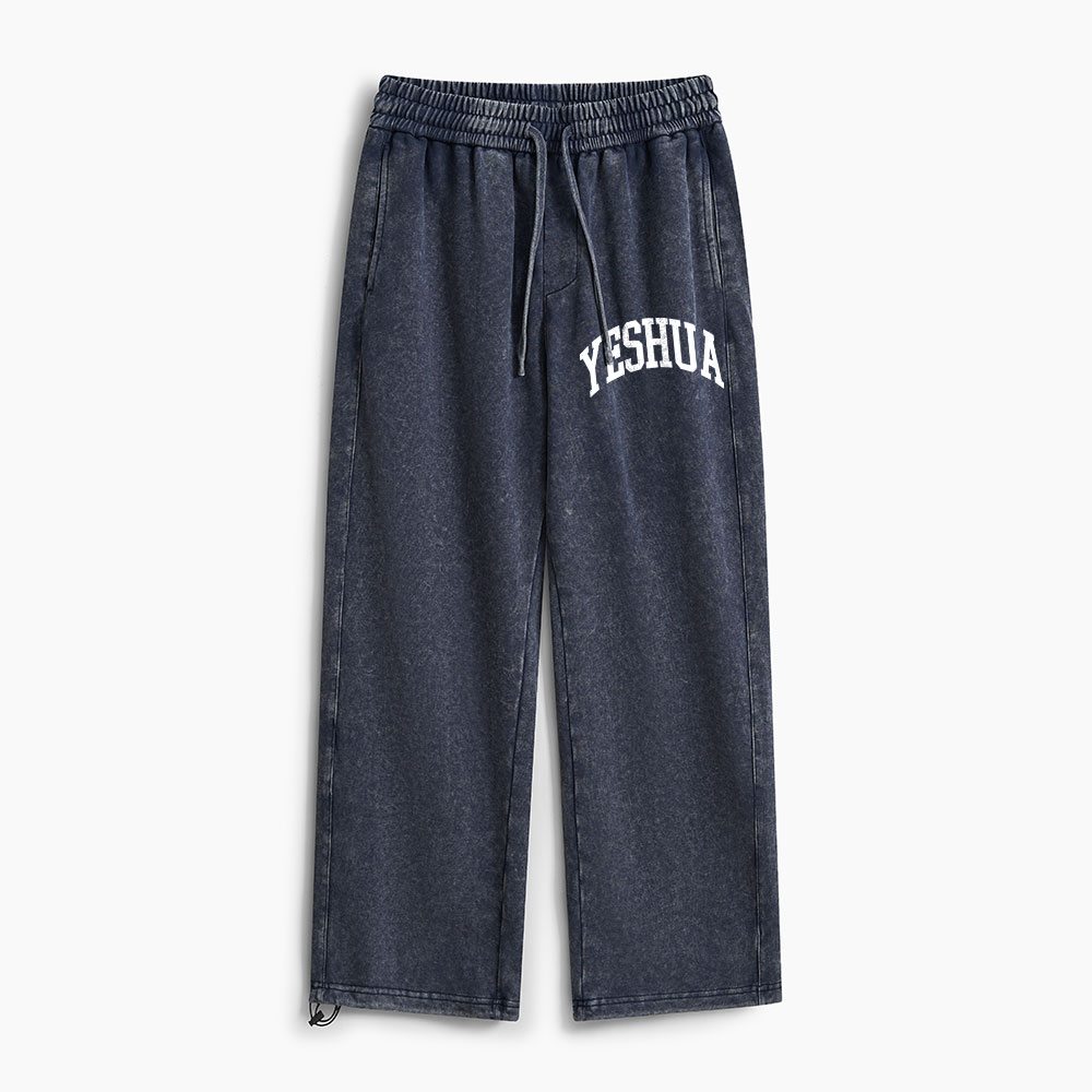 YESHUA Christian Washed Sweatpants