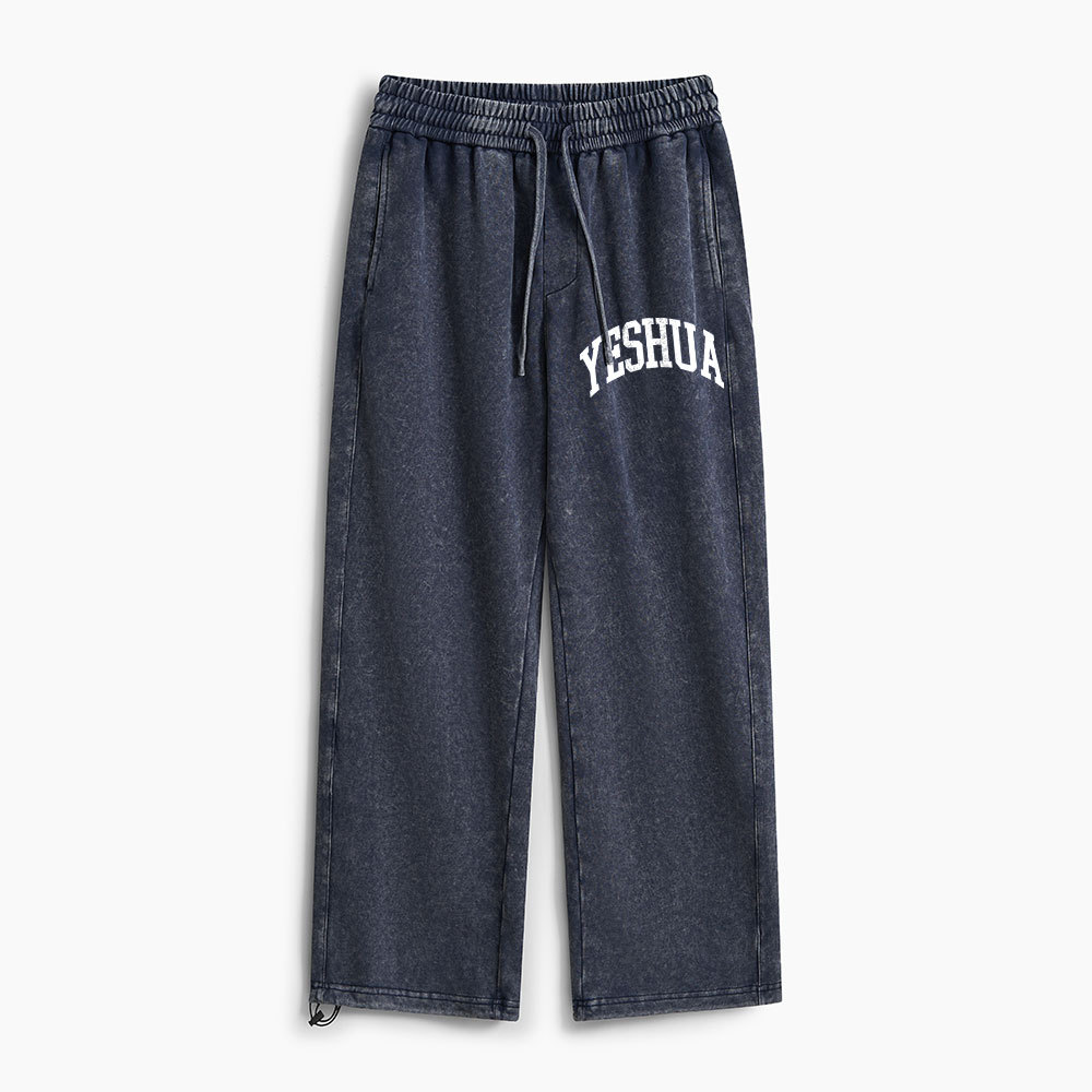 YESHUA Christian Washed Sweatpants