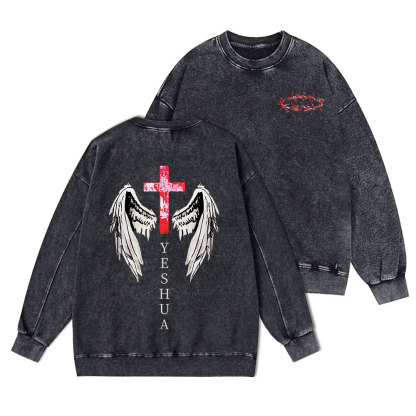 YESHUA Christian Washed Sweatshirt