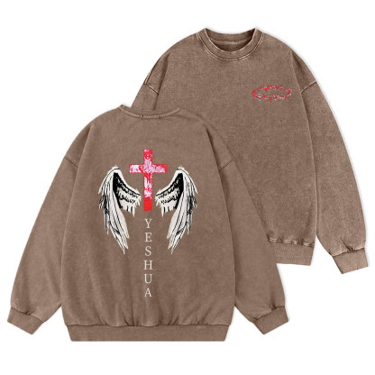 YESHUA Christian Washed Sweatshirt