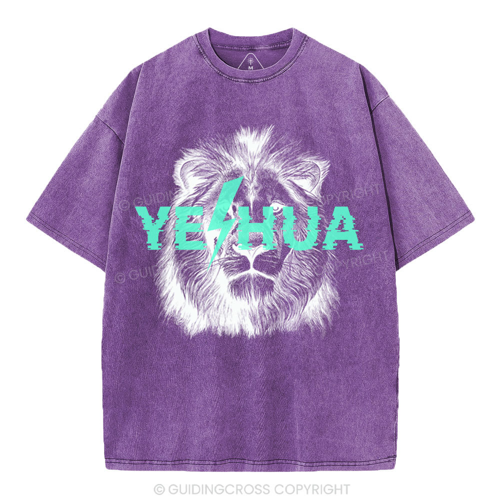 YESHUA Lion Christian Washed T-Shirt
