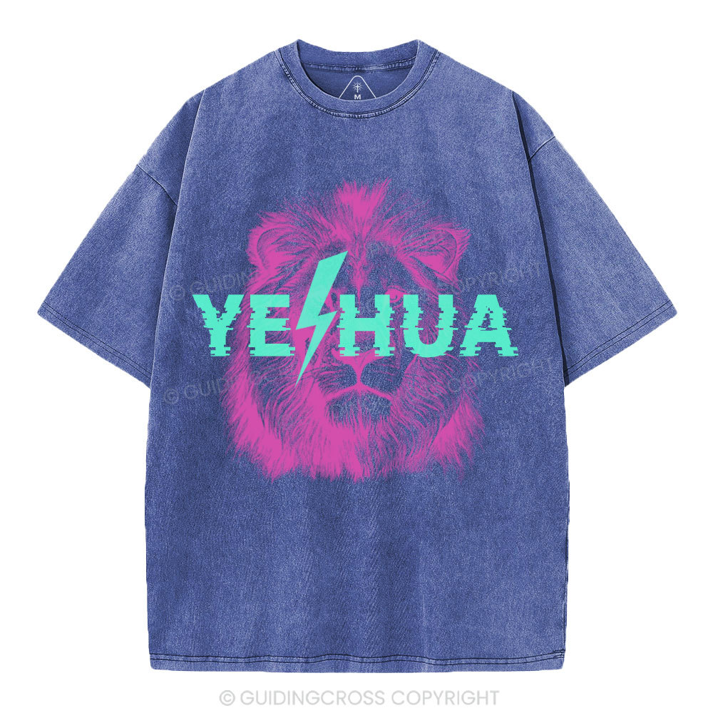 YESHUA Lion Christian Washed T-Shirt