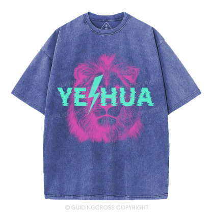 YESHUA Lion Christian Washed T-Shirt