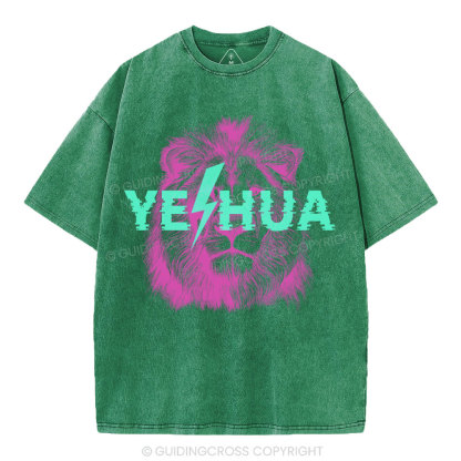 YESHUA Lion Christian Washed T-Shirt