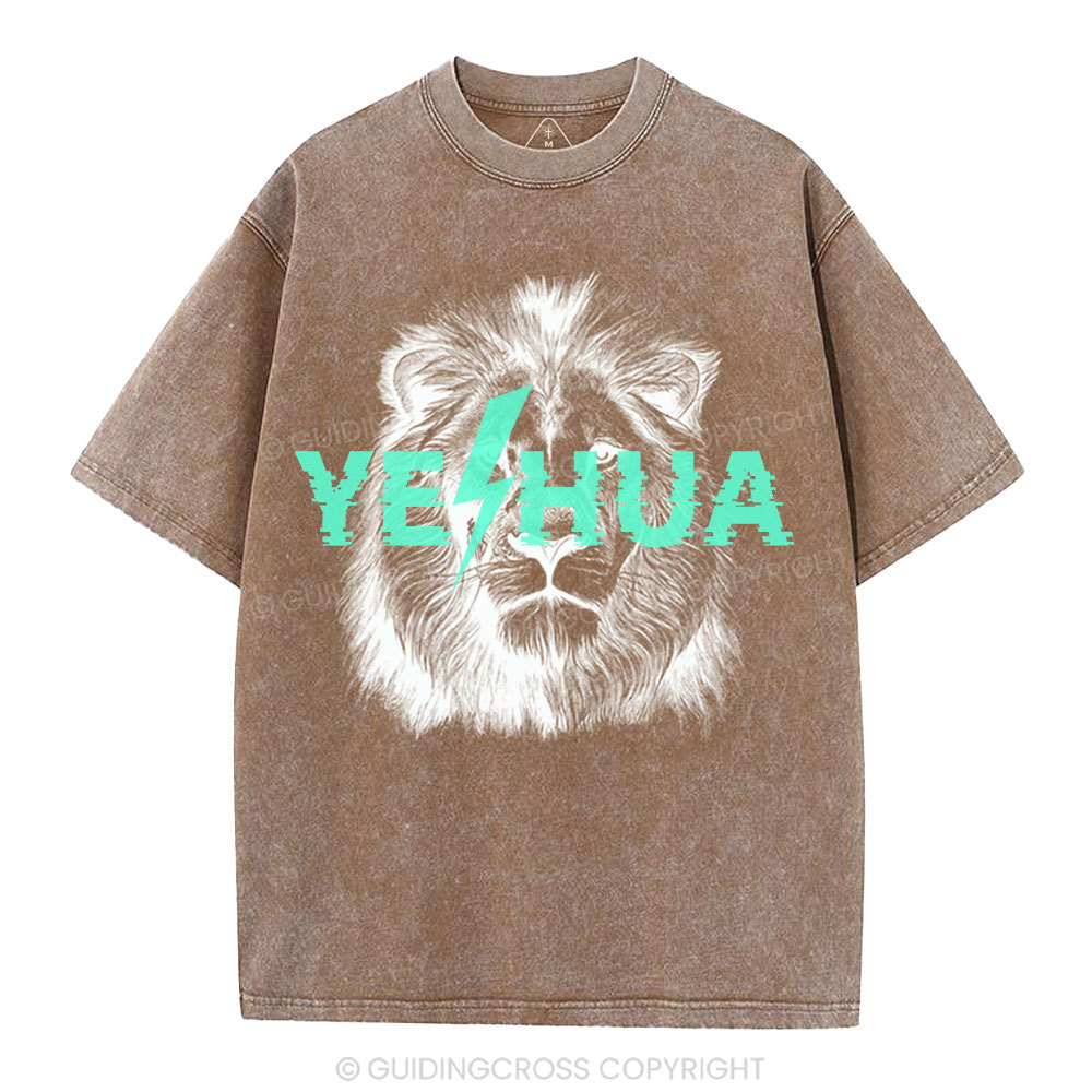 YESHUA Lion Christian Washed T-Shirt