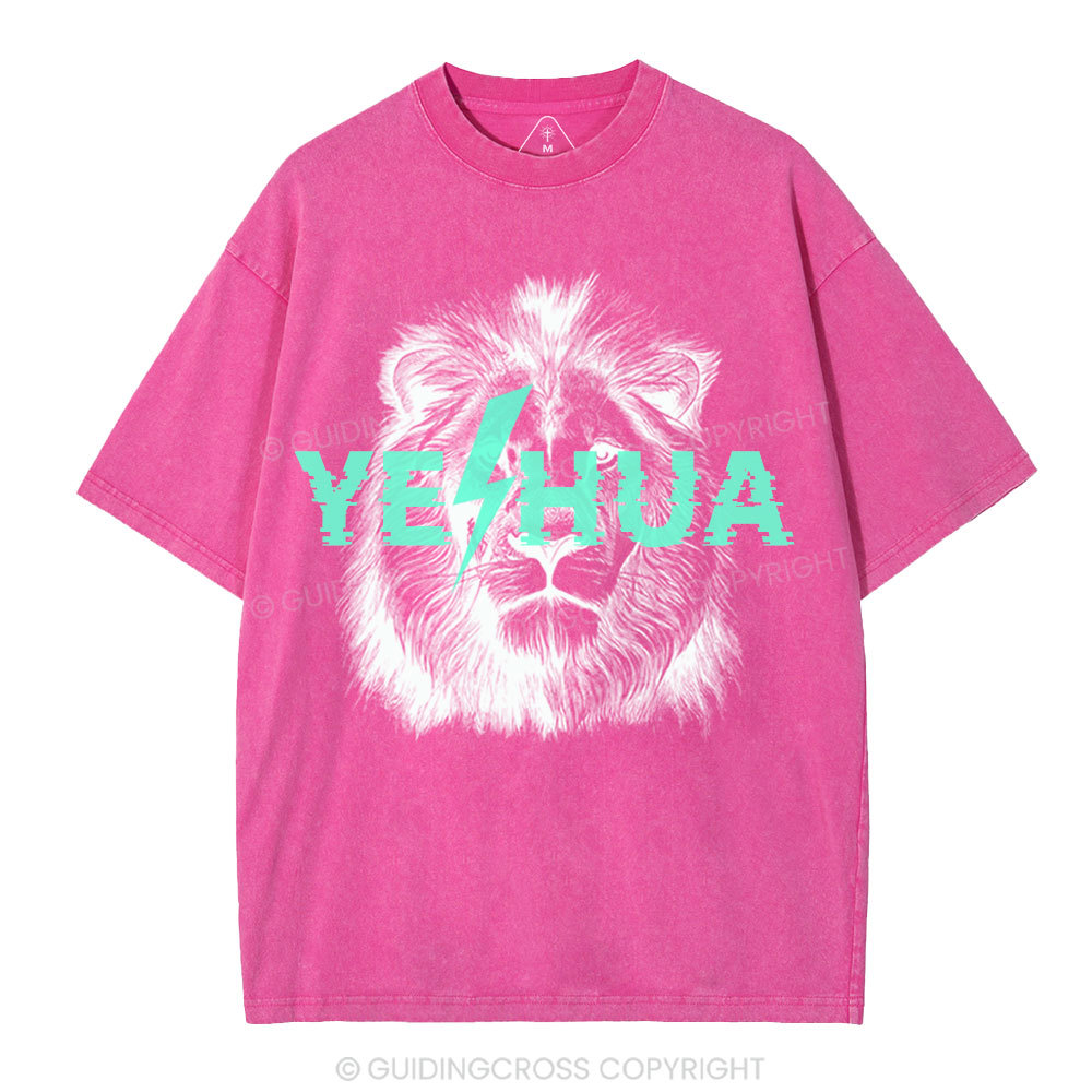 YESHUA Lion Christian Washed T-Shirt