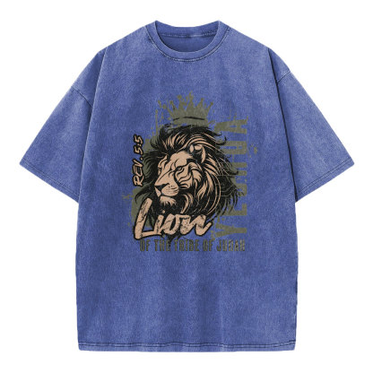 YESHUA Of The Tribe Of Judah christian Washed T-Shirt
