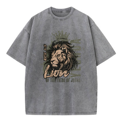 YESHUA Of The Tribe Of Judah christian Washed T-Shirt