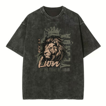 YESHUA Of The Tribe Of Judah christian Washed T-Shirt