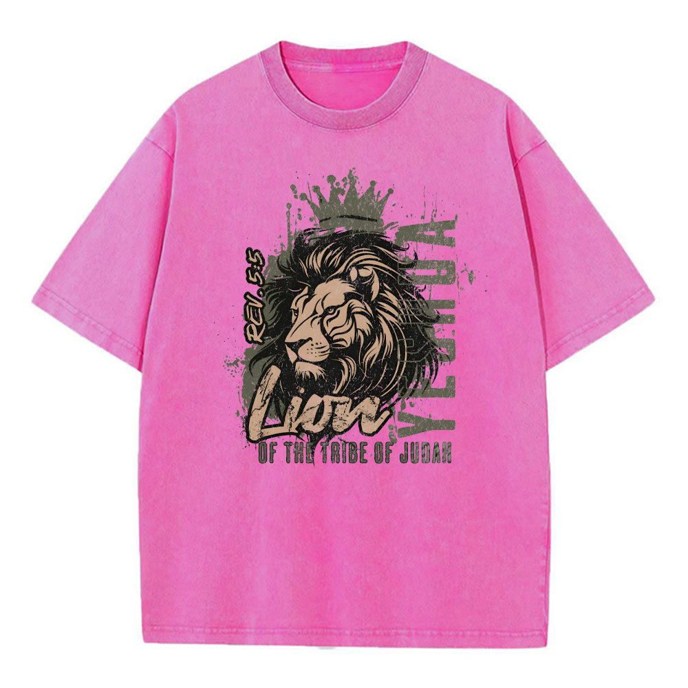 YESHUA Of The Tribe Of Judah christian Washed T-Shirt