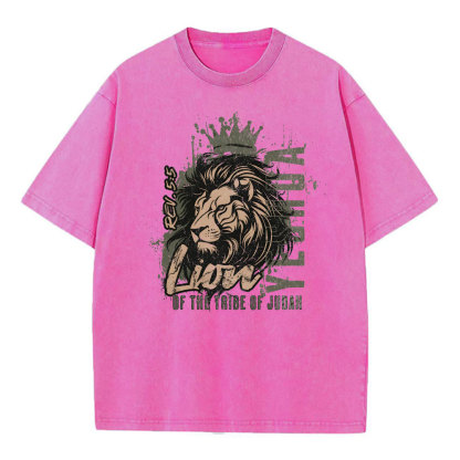 YESHUA Of The Tribe Of Judah christian Washed T-Shirt