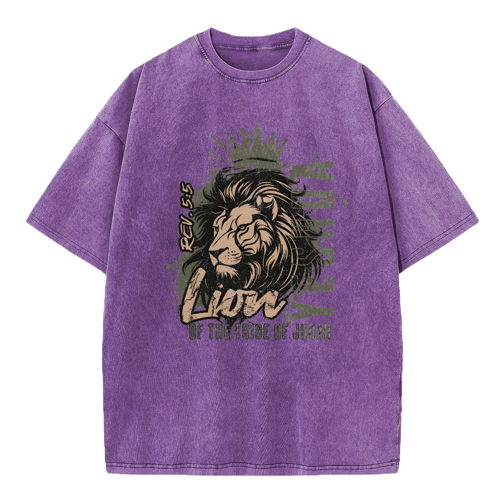 YESHUA Of The Tribe Of Judah christian Washed T-Shirt