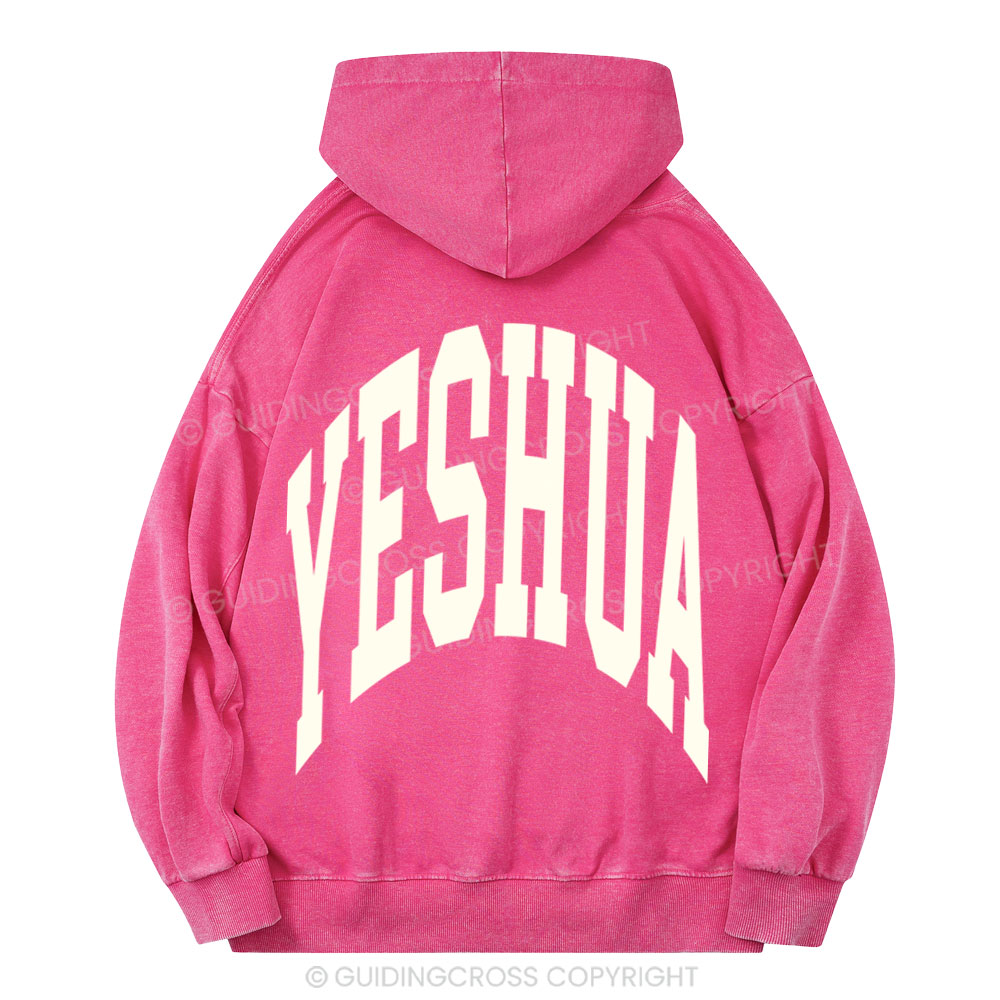 YESHUA Vintage Christian Washed Hoodie 