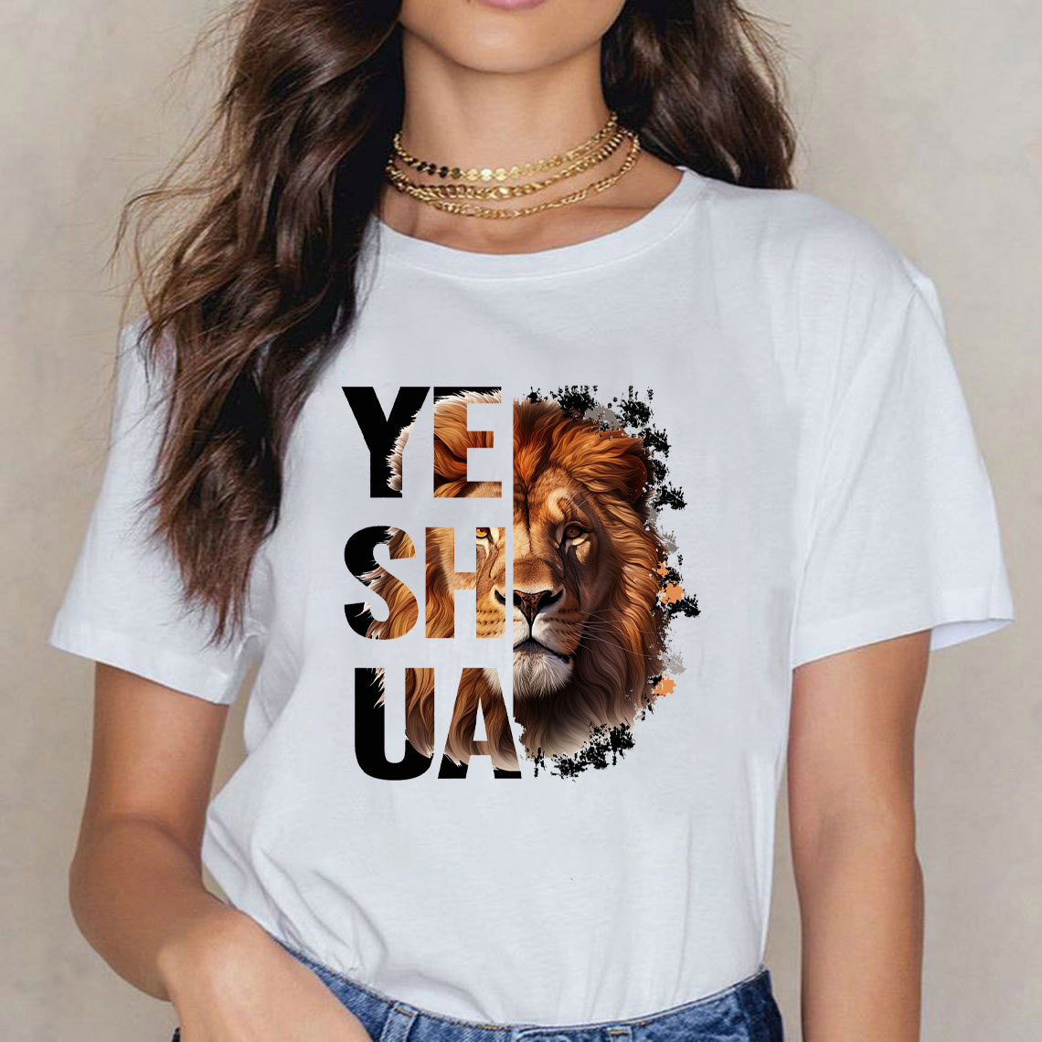 YESHUA With Lion Christian T-Shirt