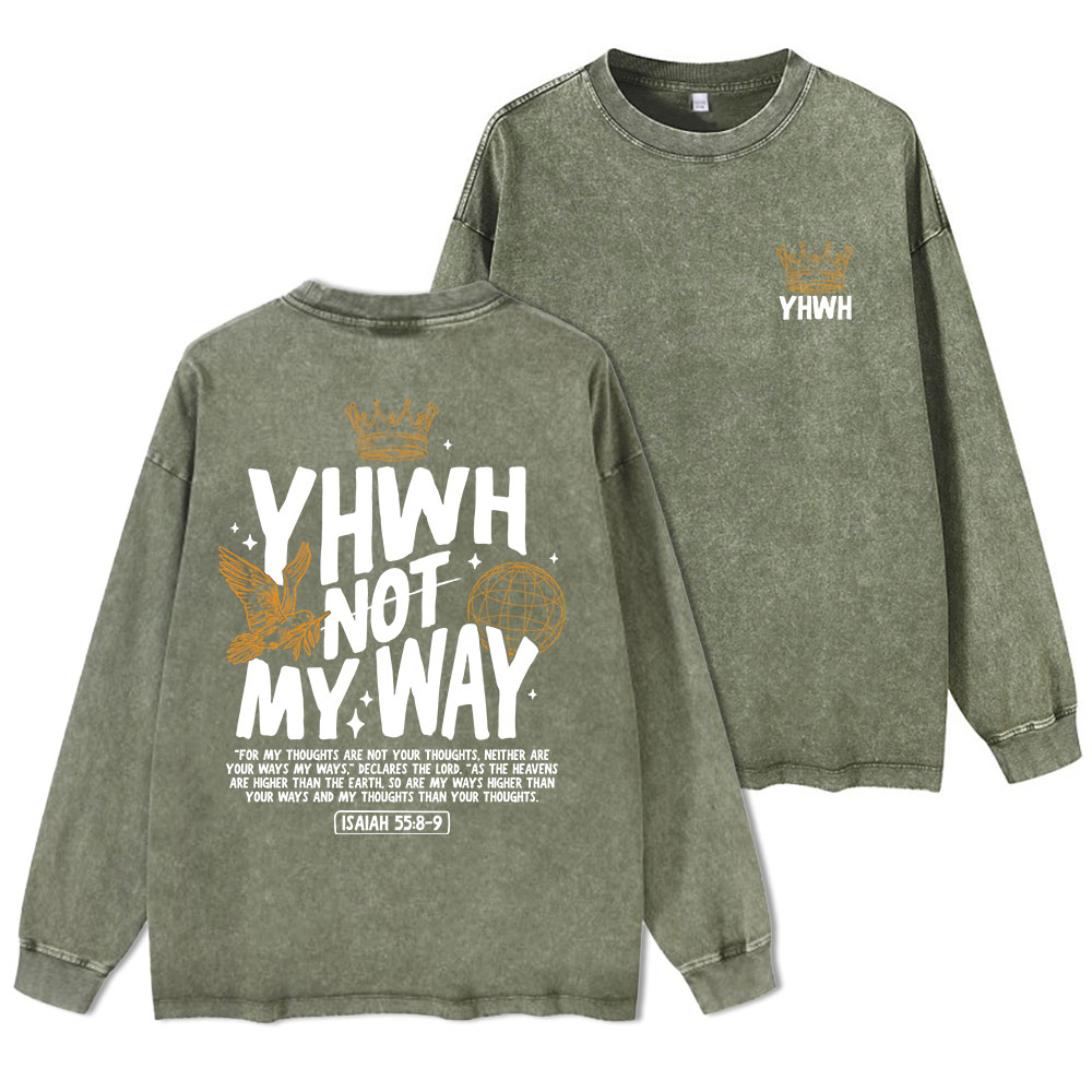 YHWH Washed Long Sleeve T-Shirt