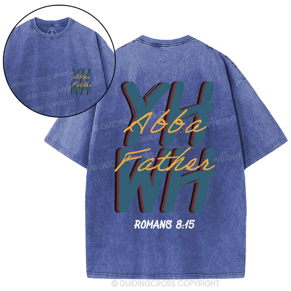 YHWH Abba Father Christian Washed T-Shirt