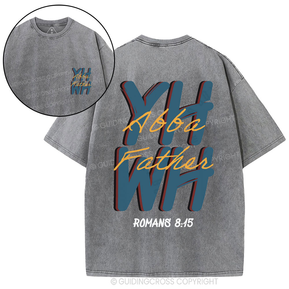 YHWH Abba Father Christian Washed T-Shirt