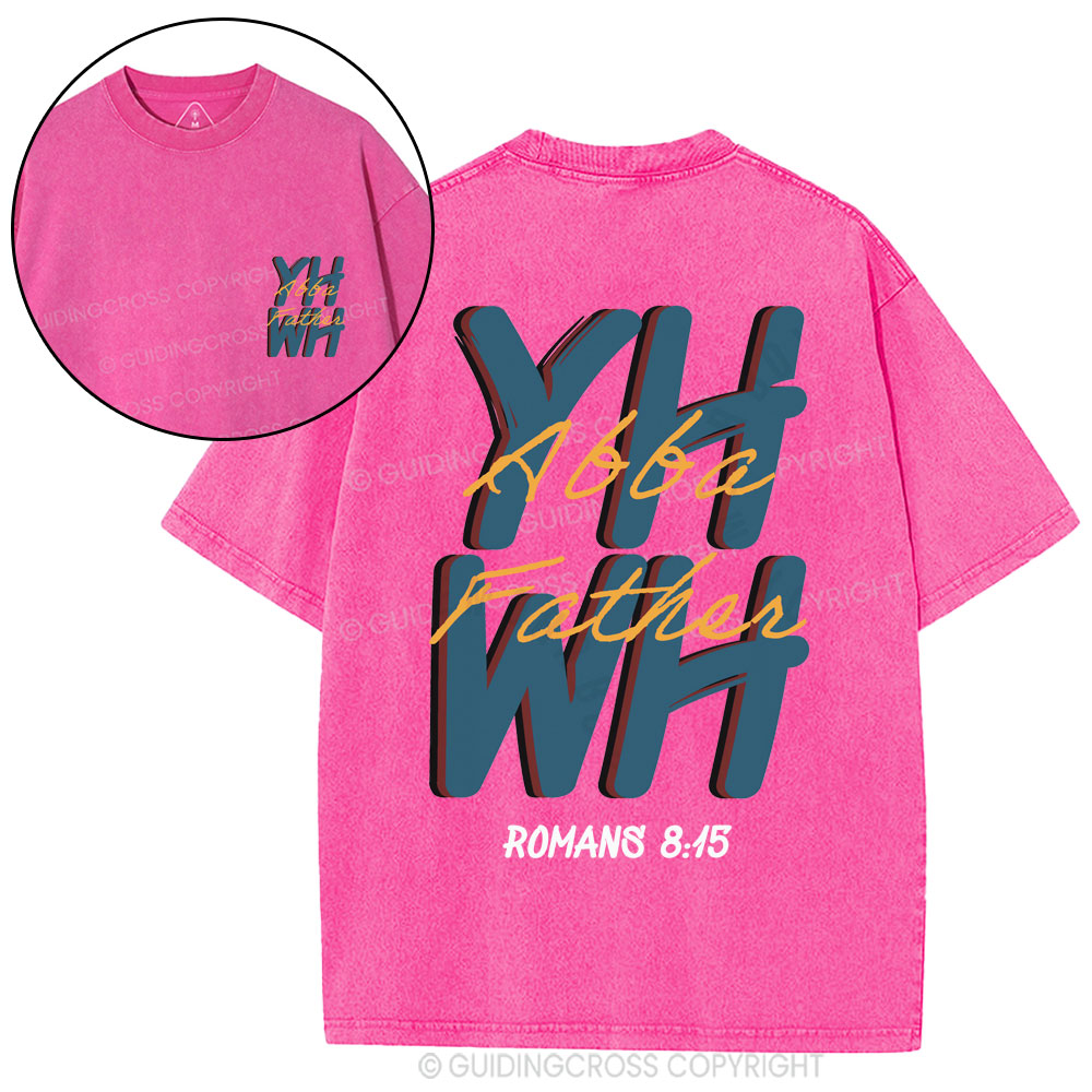 YHWH Abba Father Christian Washed T-Shirt