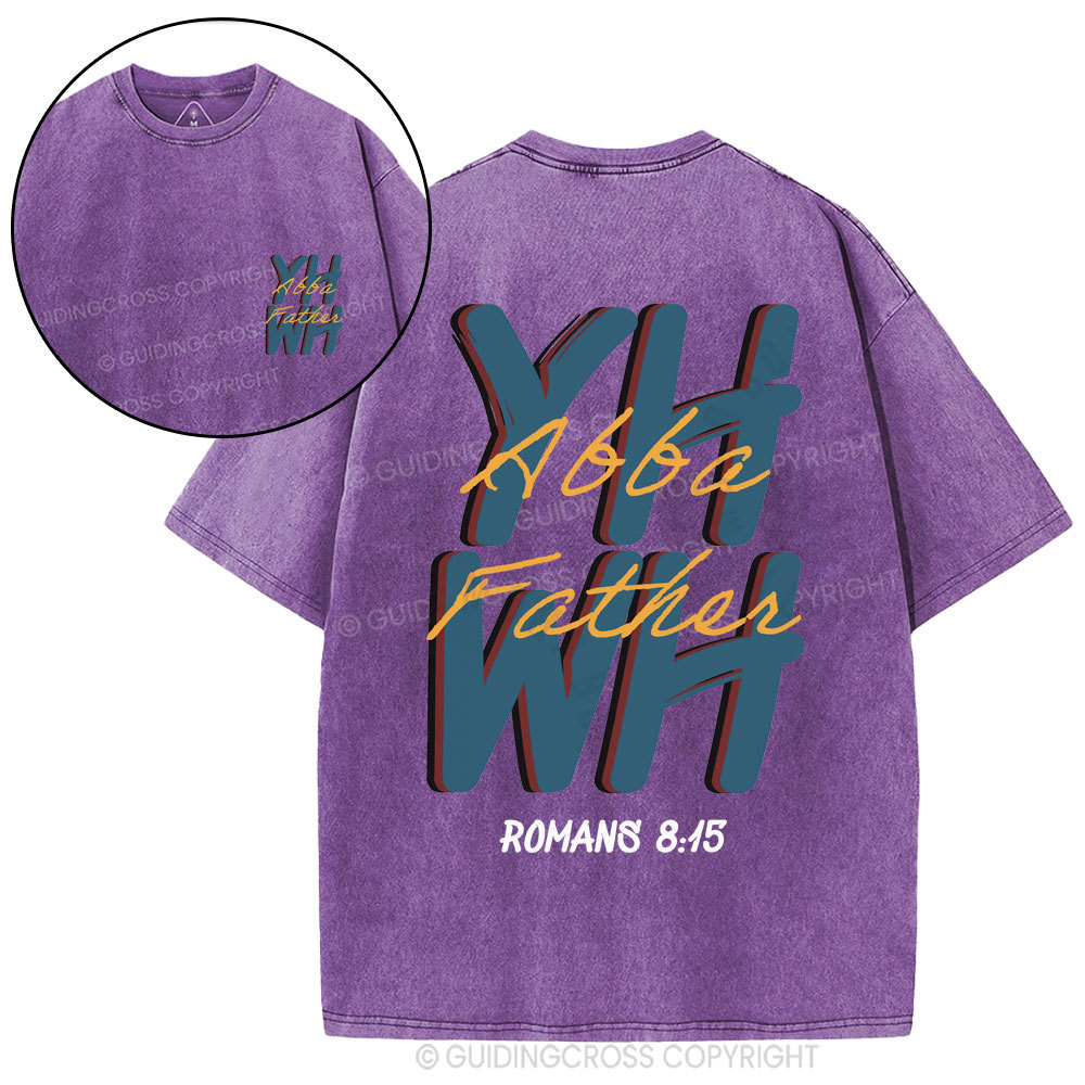 YHWH Abba Father Christian Washed T-Shirt
