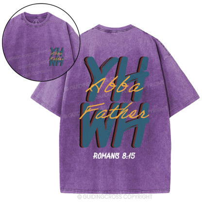 YHWH Abba Father Christian Washed T-Shirt