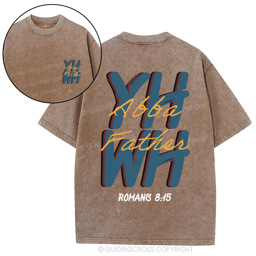 YHWH Abba Father Christian Washed T-Shirt