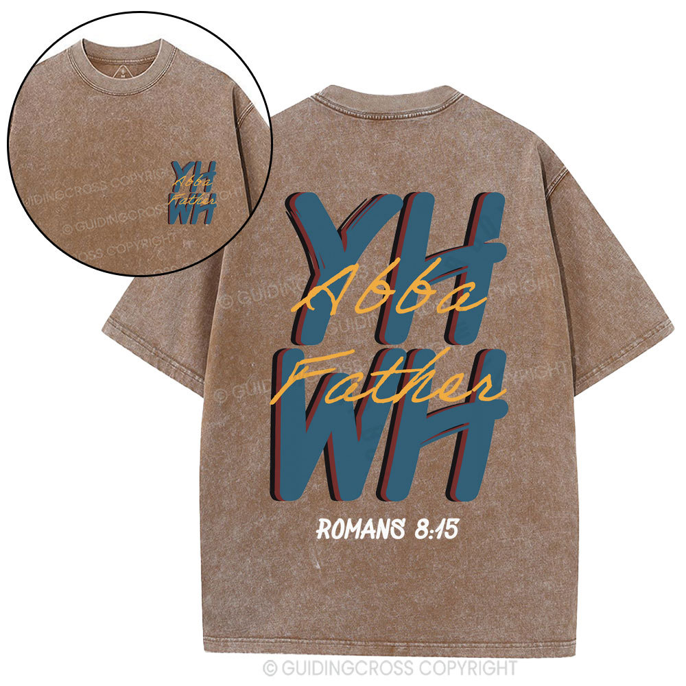 YHWH Abba Father Christian Washed T-Shirt
