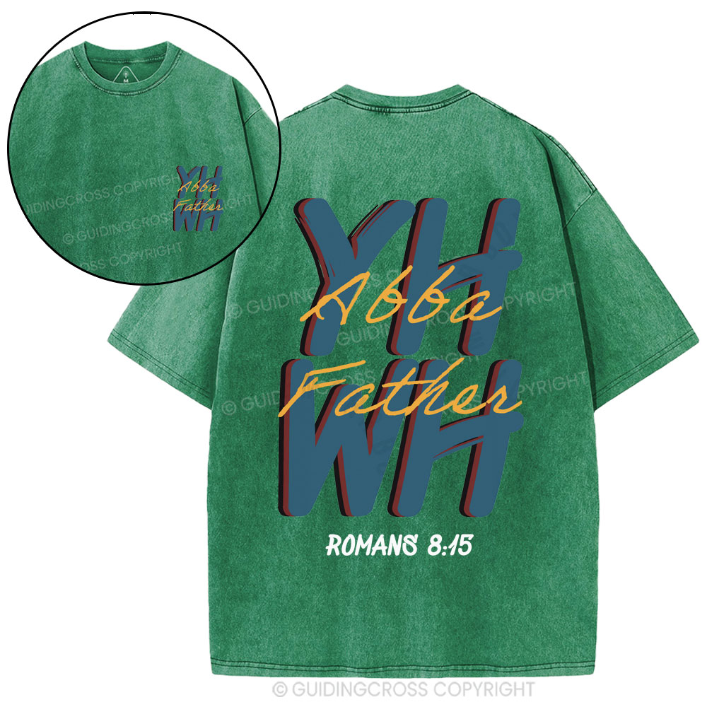 YHWH Abba Father Christian Washed T-Shirt