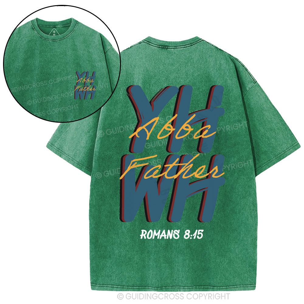YHWH Abba Father Christian Washed T-Shirt