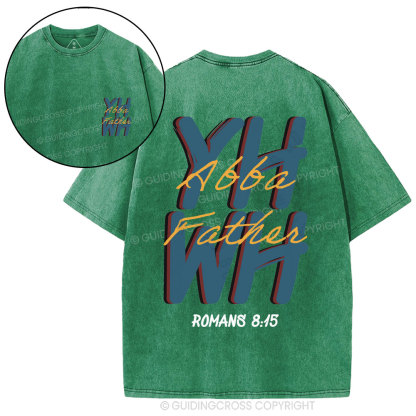 YHWH Abba Father Christian Washed T-Shirt