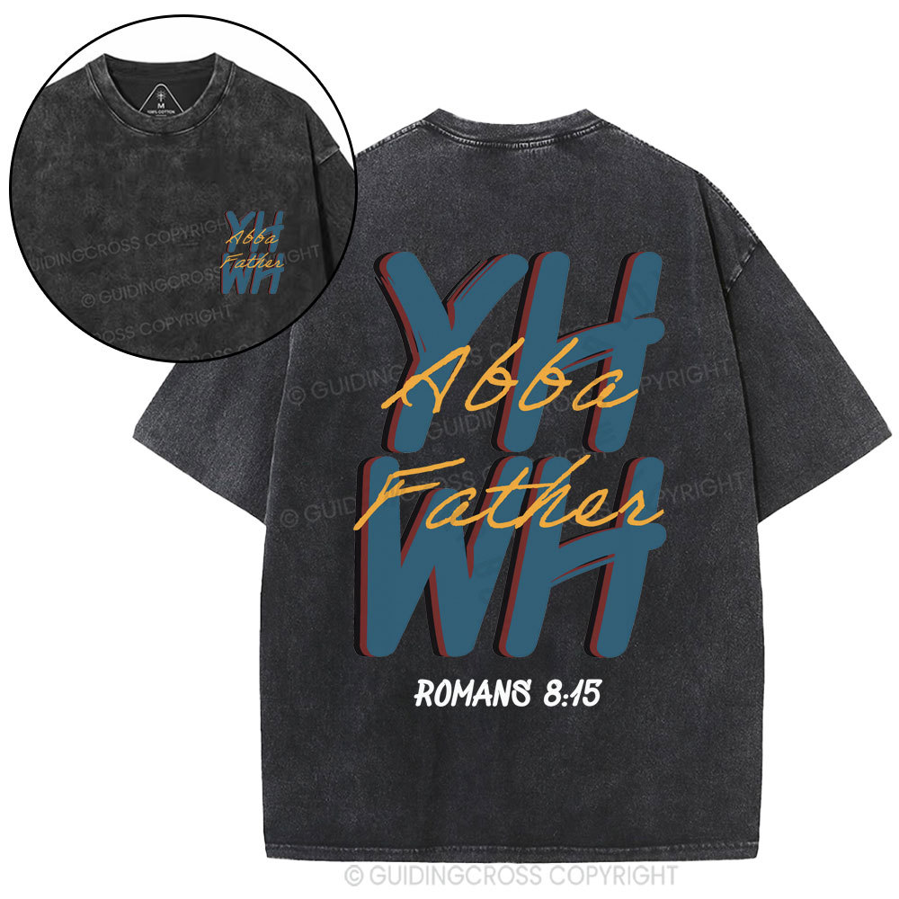 YHWH Abba Father Christian Washed T-Shirt