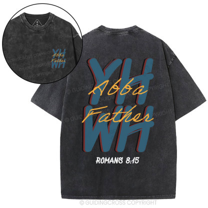 YHWH Abba Father Christian Washed T-Shirt