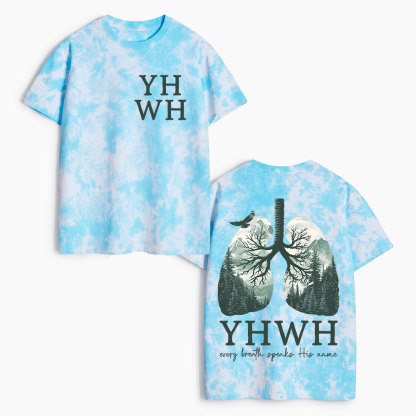 YHWH Christian Heavy Cotton Tie Dye T-Shirt