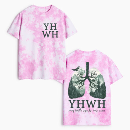 YHWH Christian Heavy Cotton Tie Dye T-Shirt