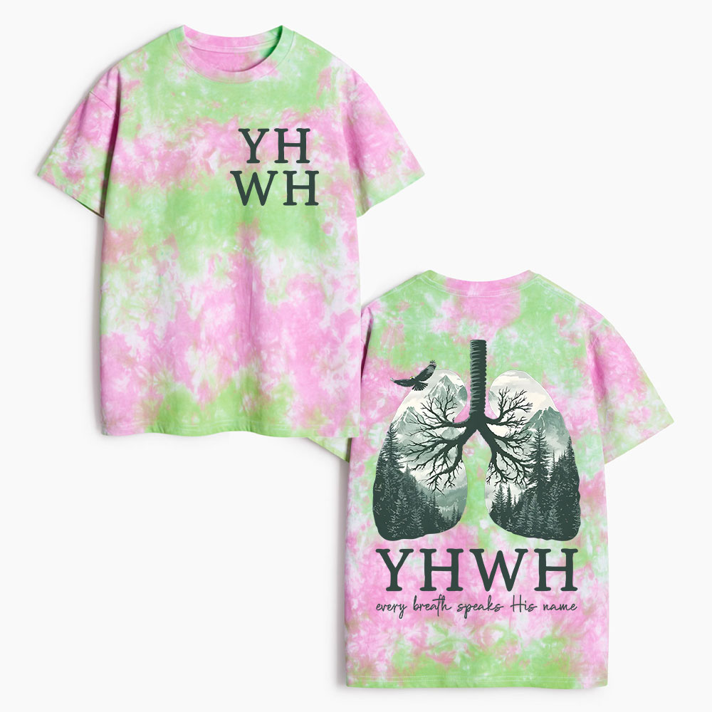 YHWH Christian Heavy Cotton Tie Dye T-Shirt