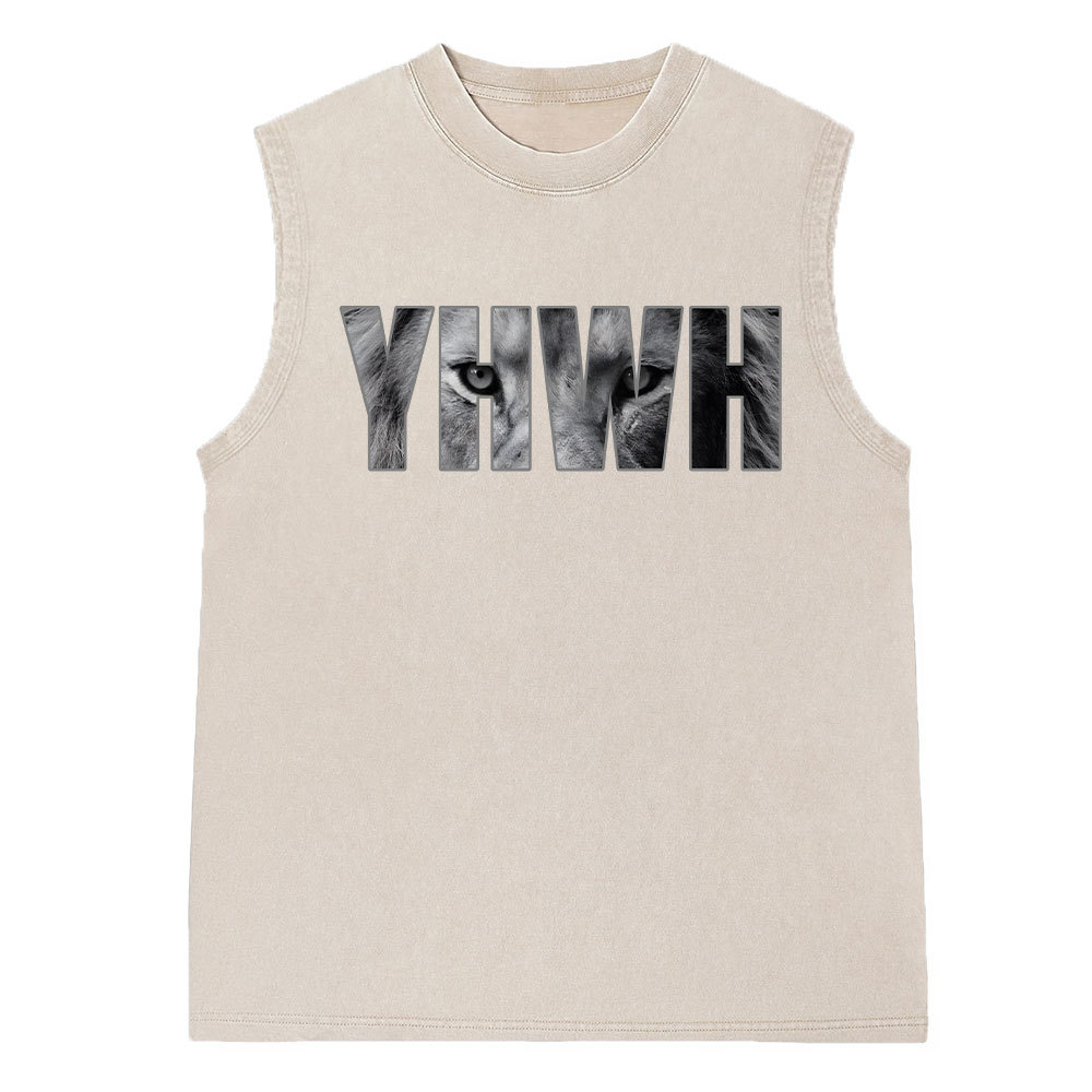 YHWH Christian Washed Sleeveless Tee