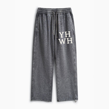 YHWH Christian Washed Sweatpants