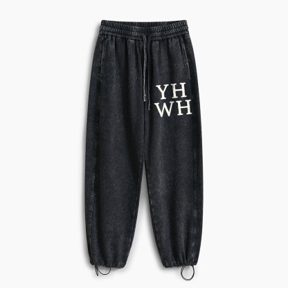 YHWH Christian Washed Sweatpants