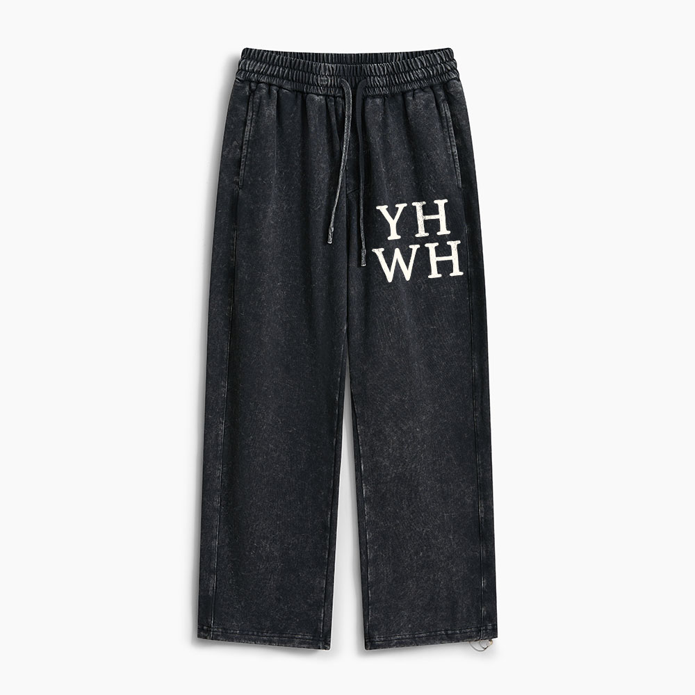 YHWH Christian Washed Sweatpants