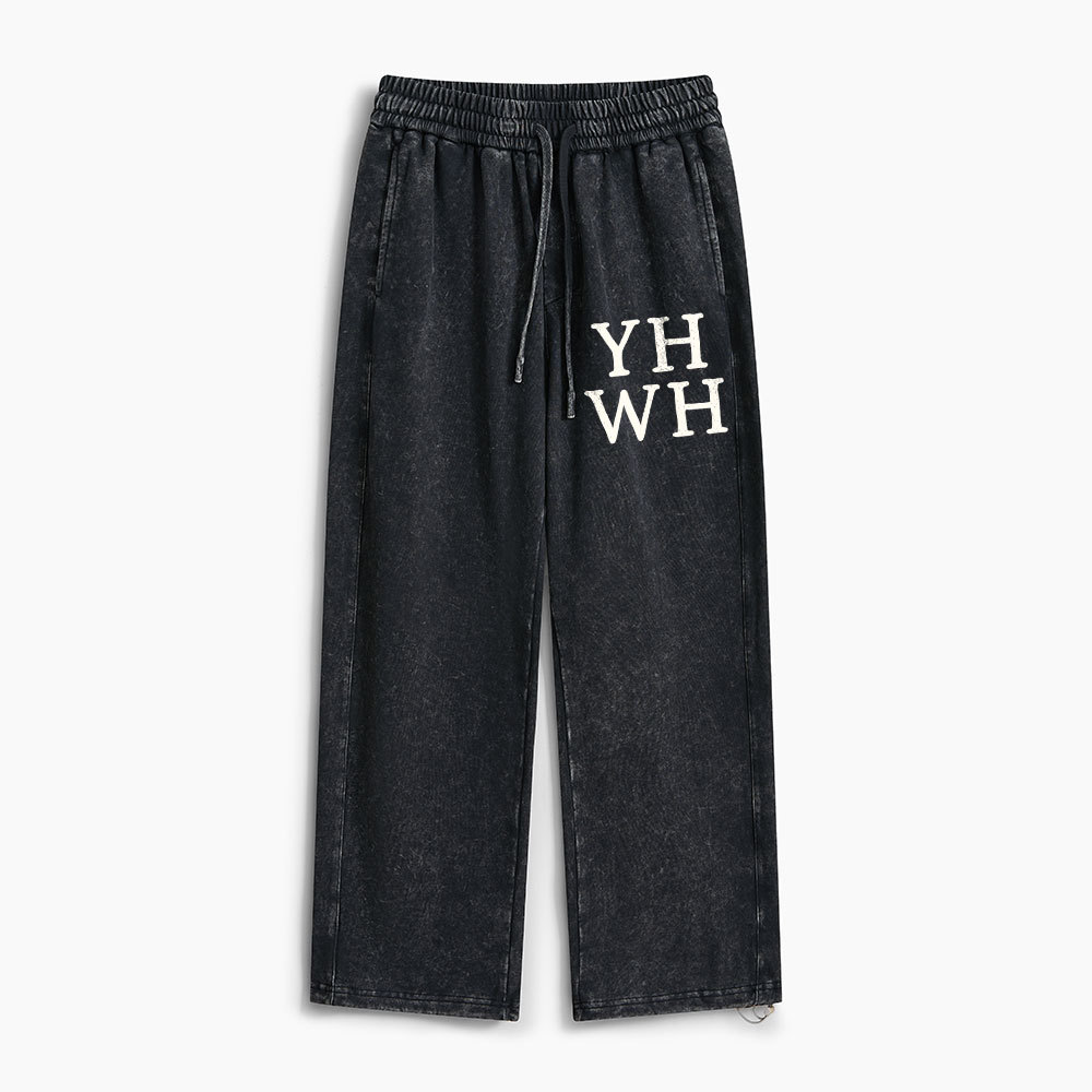 YHWH Christian Washed Sweatpants