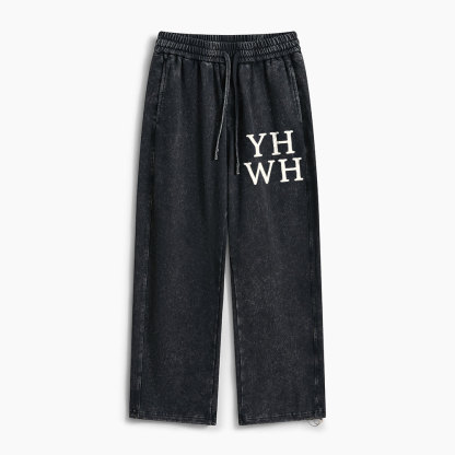YHWH Christian Washed Sweatpants