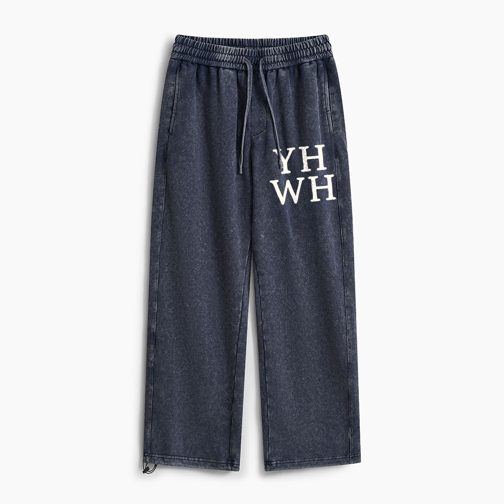 YHWH Christian Washed Sweatpants