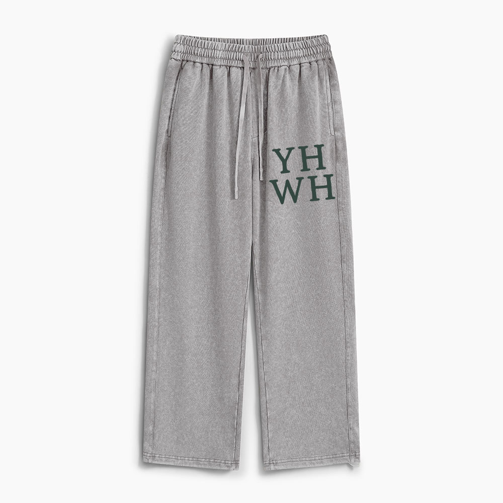 YHWH Christian Washed Sweatpants
