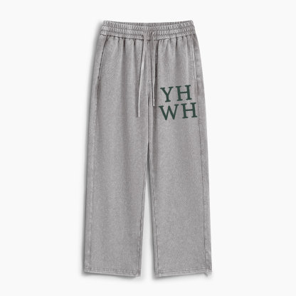 YHWH Christian Washed Sweatpants