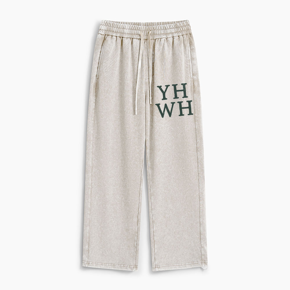 YHWH Christian Washed Sweatpants