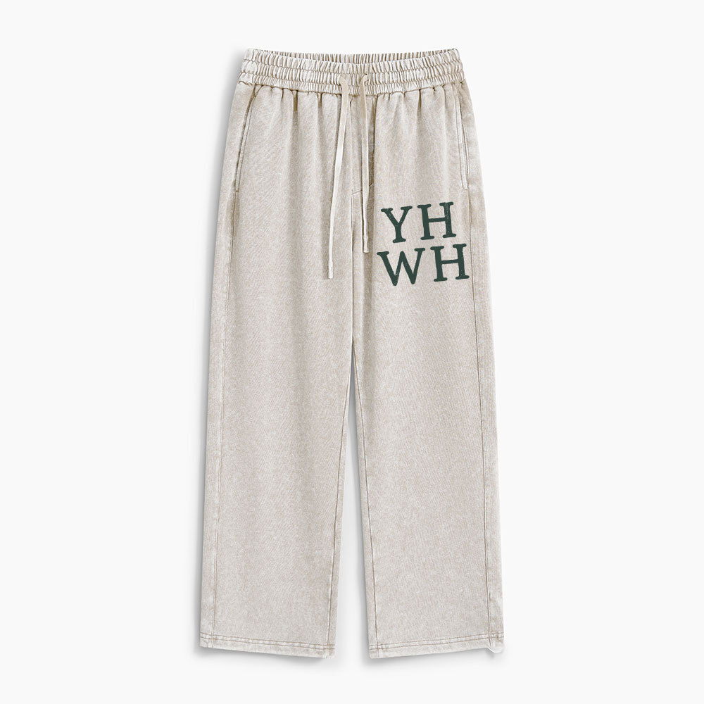 YHWH Christian Washed Sweatpants